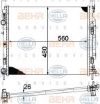 Hella 8MK 376 755-511 радиатор, охлаждение двигателя на RENAULT KANGOO / GRAND KANGOO (KW0/1_)