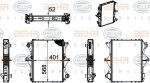 Hella 8MK 376 756-031 радиатор, охлаждение двигателя на NISSAN ATLEON
