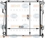 Hella 8MK 376 764-461 радиатор, охлаждение двигателя на KIA CEE'D SW (ED)