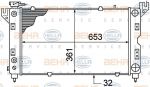Hella 8MK 376 766-521 радиатор, охлаждение двигателя на DODGE CARAVAN
