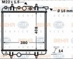 Hella 8MK 376 771-481 радиатор, охлаждение двигателя на PEUGEOT 206 SW (2E/K)