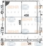 Hella 8MK 376 771-791 радиатор, охлаждение двигателя на RENAULT KANGOO (KC0/1_)