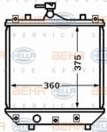 Hella 8MK 376 772-781 радиатор, охлаждение двигателя на SUZUKI IGNIS II