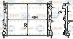 Hella 8MK 376 781-161 радиатор, охлаждение двигателя на NISSAN MICRA III (K12)