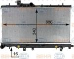 HELLA Радиатор, охлаждение двигателя (8MK 376 787-661)