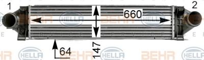 Hella 8ML 376 700-121 интеркулер на FORD MONDEO IV седан (BA7)