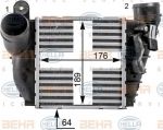 Hella 8ML 376 700-701 интеркулер на VW GOLF IV (1J1)