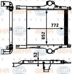Hella 8ML 376 724-271 интеркулер на IVECO Stralis