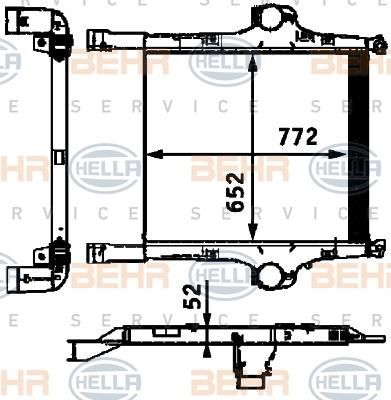 Hella 8ML 376 724-271 интеркулер на IVECO Stralis