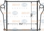 Hella 8ML 376 727-541 интеркулер на RENAULT TRUCKS Magnum