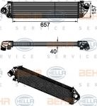 Hella 8ML 376 746-471 Интеркулер FORD FOCUS/C-MAX 2.0TD 10-