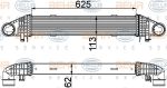 Hella 8ML 376 777-121 интеркулер на MERCEDES-BENZ C-CLASS (W204)