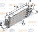 HELLA Интеркулер NISSAN PATHFINDER/NAVARA 05- (8ML376746-041)