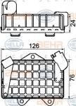 Hella 8MO 376 726-021 масляный радиатор, двигательное масло на MERCEDES-BENZ C-CLASS (W202)