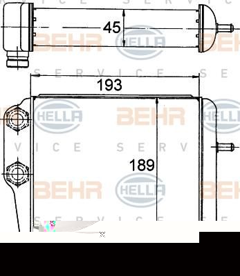 Hella 8MO 376 778-161 масляный радиатор, двигательное масло на MERCEDES-BENZ S-CLASS (W126)