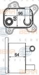 Hella 8MO 376 792-791 масляный радиатор, автоматическая коробка передач на OPEL CORSA D