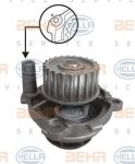 Hella 8MP 376 800-044 водяной насос на AUDI A3 Sportback (8PA)