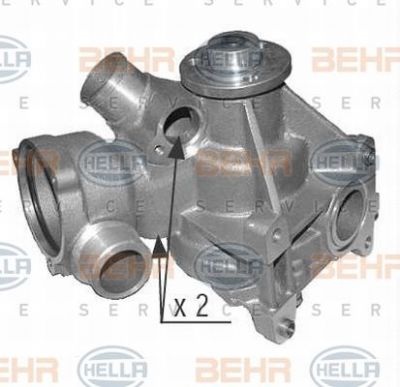 Hella 8MP 376 803-534 водяной насос на MERCEDES-BENZ S-CLASS (W126)