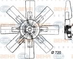 Hella 8MV 376 728-091 вентилятор, охлаждение двигателя на MERCEDES-BENZ O 404