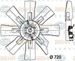 Hella 8MV 376 729-181 вентилятор, охлаждение двигателя на RENAULT TRUCKS C