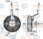 Hella 8MV 376 758-531 сцепление, вентилятор радиатора на MAN TGA