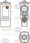 Hella 8UW 351 234-221 расширительный клапан, кондиционер на PEUGEOT 307 Break (3E)