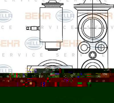Hella 8UW 351 234-401 расширительный клапан, кондиционер на VOLVO V70 III (BW)