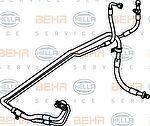 Hella 9GS 351 337-341 трубопровод высокого давления, кондиционер на PEUGEOT 406 (8B)