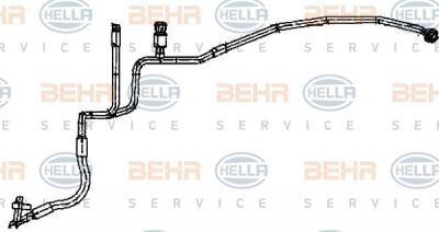 Hella 9GS 351 338-261 трубопровод высокого давления, кондиционер на FORD MONDEO III (B5Y)