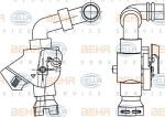 HELLA Регулирующий клапан охлаждающей жидкости (9XL351341-061)