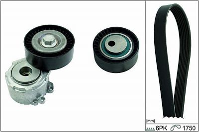 Hepu 20-1892 поликлиновой ременный комплект на PEUGEOT 406 Break (8E/F)