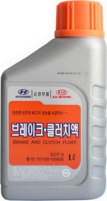 HYUNDAI/KIA Жидкость тормозная 0.5л UNIVERSAL 0.5L DOT-3 (0110000A00)