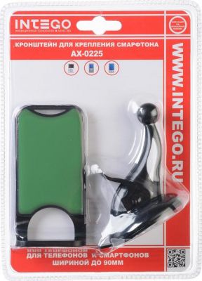 INTEGO Держатель INTEGO AX-0225, на стекло, для IPHONE/GPS/Mobile, липкая поверхность (AX0225)