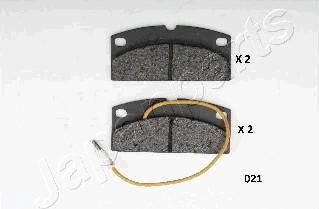 JapanParts PA-021AF комплект тормозных колодок, дисковый тормоз на LIGIER NOVA
