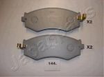 JAPANPARTS Комплект тормозных колодок, диско (PA-144AF)