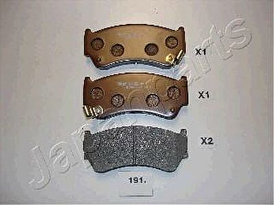 JAPANPARTS Колодки передние NISSAN ALMERA (N15) 95->00 (PA-191AF)