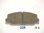 JapanParts PA-228AF комплект тормозных колодок, дисковый тормоз на TOYOTA CORONA Наклонная задняя часть (_T13_)