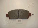 JAPANPARTS Комплект тормозных колодок, диско (PA-263AF)