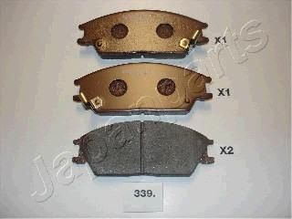 JAPANPARTS Колодки передние HYUNDAI Accent II/Getz 02-> (PA-339AF)