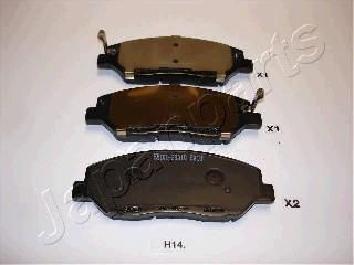 JAPANPARTS Колодки передние HYUNDAI Santa Fe 06->/KIA Sorento 09-> (PA-H14AF)