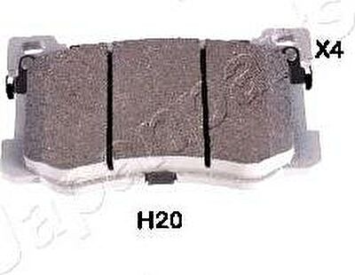 JapanParts PA-H20AF комплект тормозных колодок, дисковый тормоз на HYUNDAI GENESIS купе