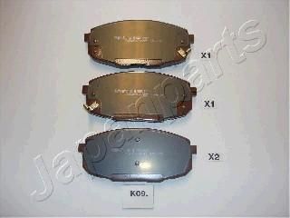 JAPANPARTS Колодки передние HYUNDAI I30/KIA Ceed I 2006->12 (PA-K09AF)
