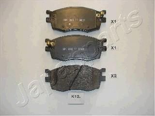 JAPANPARTS Колодки передние HYUNDAI i20 / KIA Rio II 05-11 (PA-K12AF)