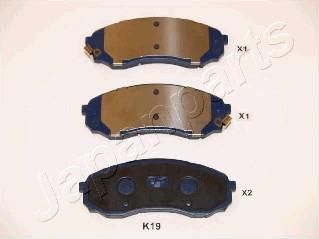 JAPANPARTS Колодки передние HYUNDAI H-1/Starex/KIA Carnival III (PA-K19AF)
