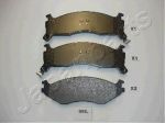 JAPANPARTS Комплект тормозных колодок, диско (PA056AF)