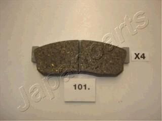 JAPANPARTS Комплект тормозных колодок, диско (PA101AF)