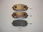 JAPANPARTS Комплект тормозных колодок, диско (PAK10AF)