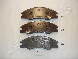JAPANPARTS Комплект тормозных колодок, диско (PAK11AF)