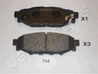 JAPANPARTS Колодки задние SUBARU Forester / Legacy / Outback (PP-704AF)