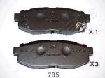 JAPANPARTS Комплект тормозных колодок, диско (PP-705AF)